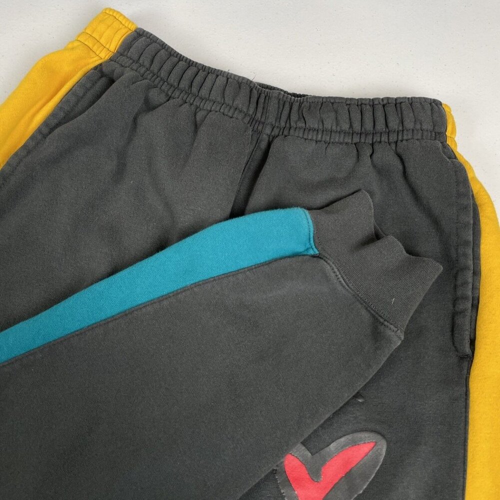 Nike Peace Love Basketball Joggers Men's Size Small Colorblock Striped Cotton